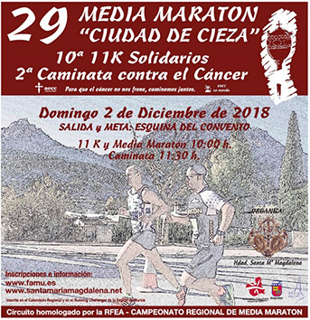 XXIX Media Maratón Ciudad de Cieza será Campeonato Regional